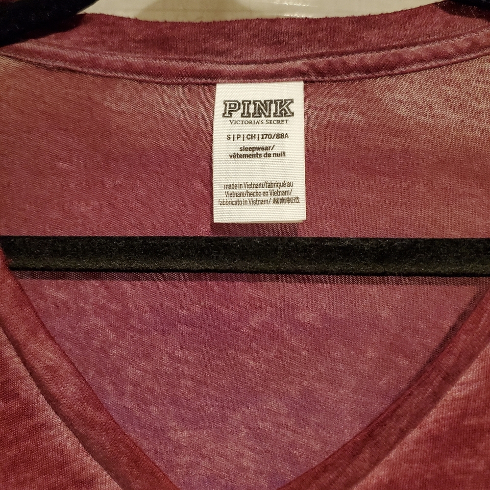 PINK Vneck tee - Picture 2 of 2